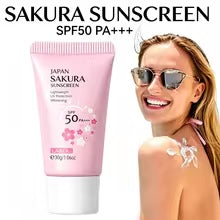 Crème Solaire Visage SPF50 — Protection & Éclat Fleur de Cerisier – ceinture chauffante règles douloureuses Mirasize
